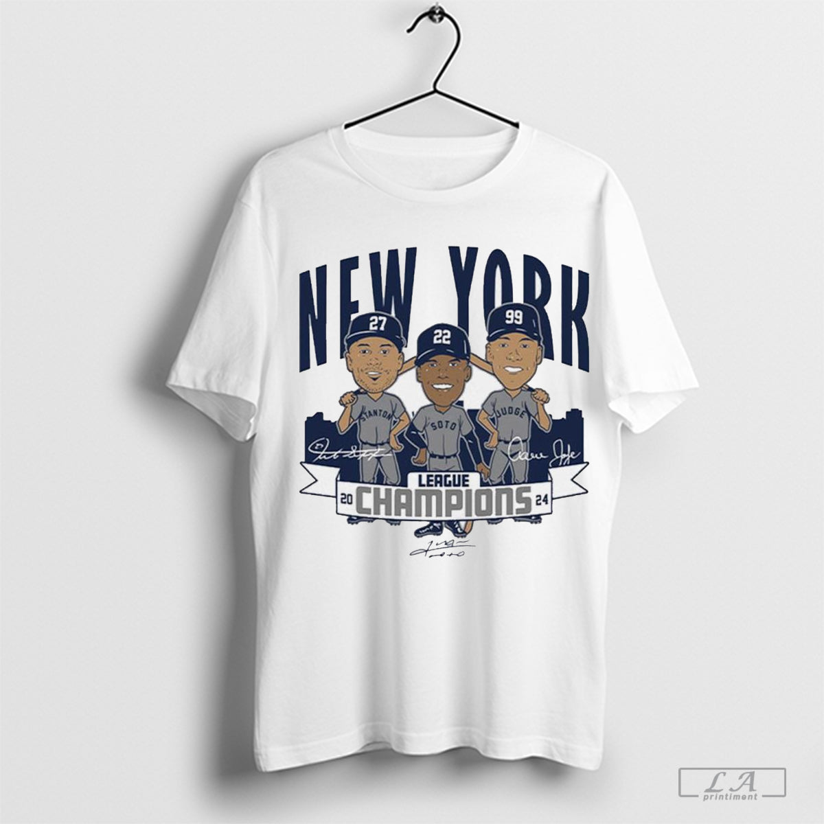 Yankees Stanton Soto Judge League Champions 2024 T-Shirt