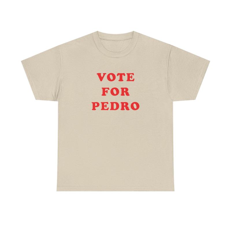 Vote for Pedro Unisex Heavy Cotton Tee - Napoleon Dynamite Shirt - Funny Shirt - Comedy Shirt - Movie Shirt - Gift for Men and Women Casual Classic Me