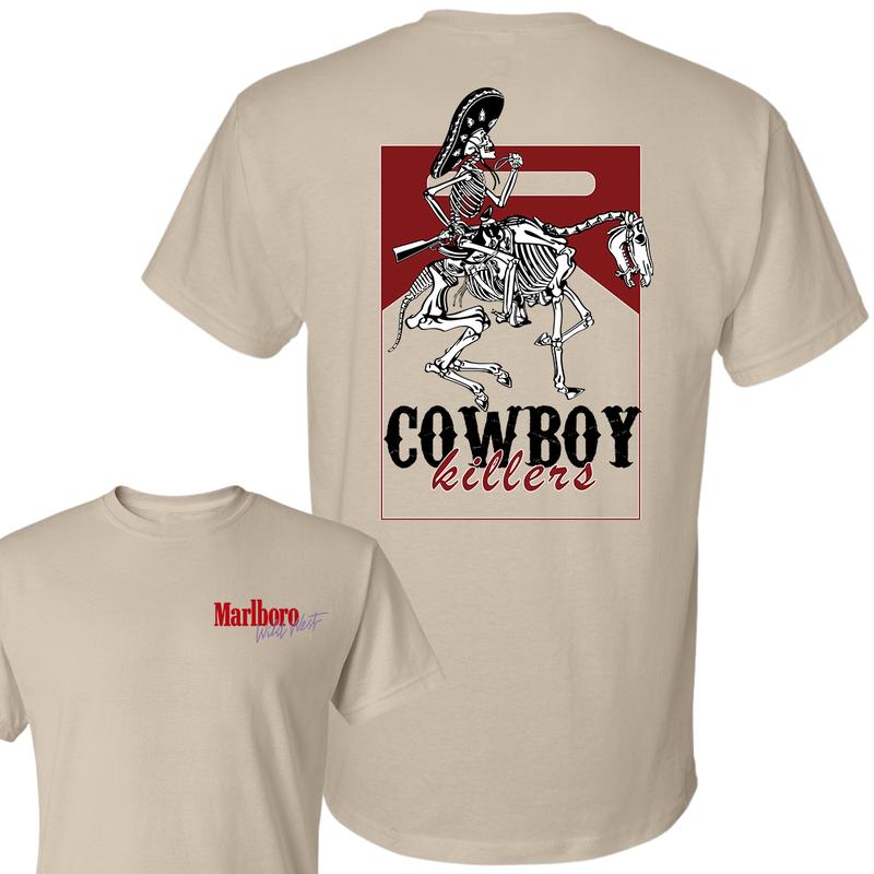 Vintage Marlboro Cowboy Wild West Shirt, Country Music, Cowboy Killer, Full Color T-Shirt, For Men, For Women