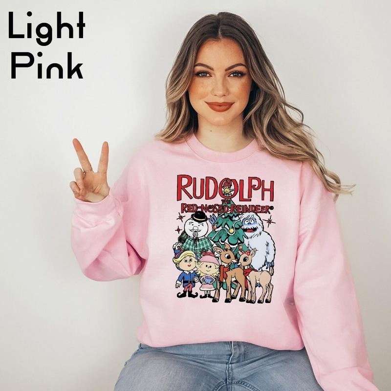 Rudolph The Red Nosed Reindeer Christmas Sweatshirt, Rudolph Xmas Sweatshirt, Rudolph Christmas Shirt, Vintage Christmas Movie Shirt