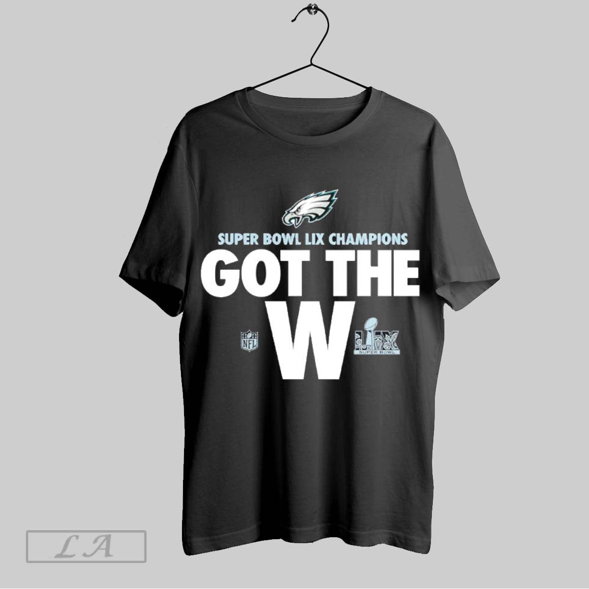 Top Philadelphia Eagles Super Bowl Lix Champions Parade Got The W Logo Sweatshirt T Shirt