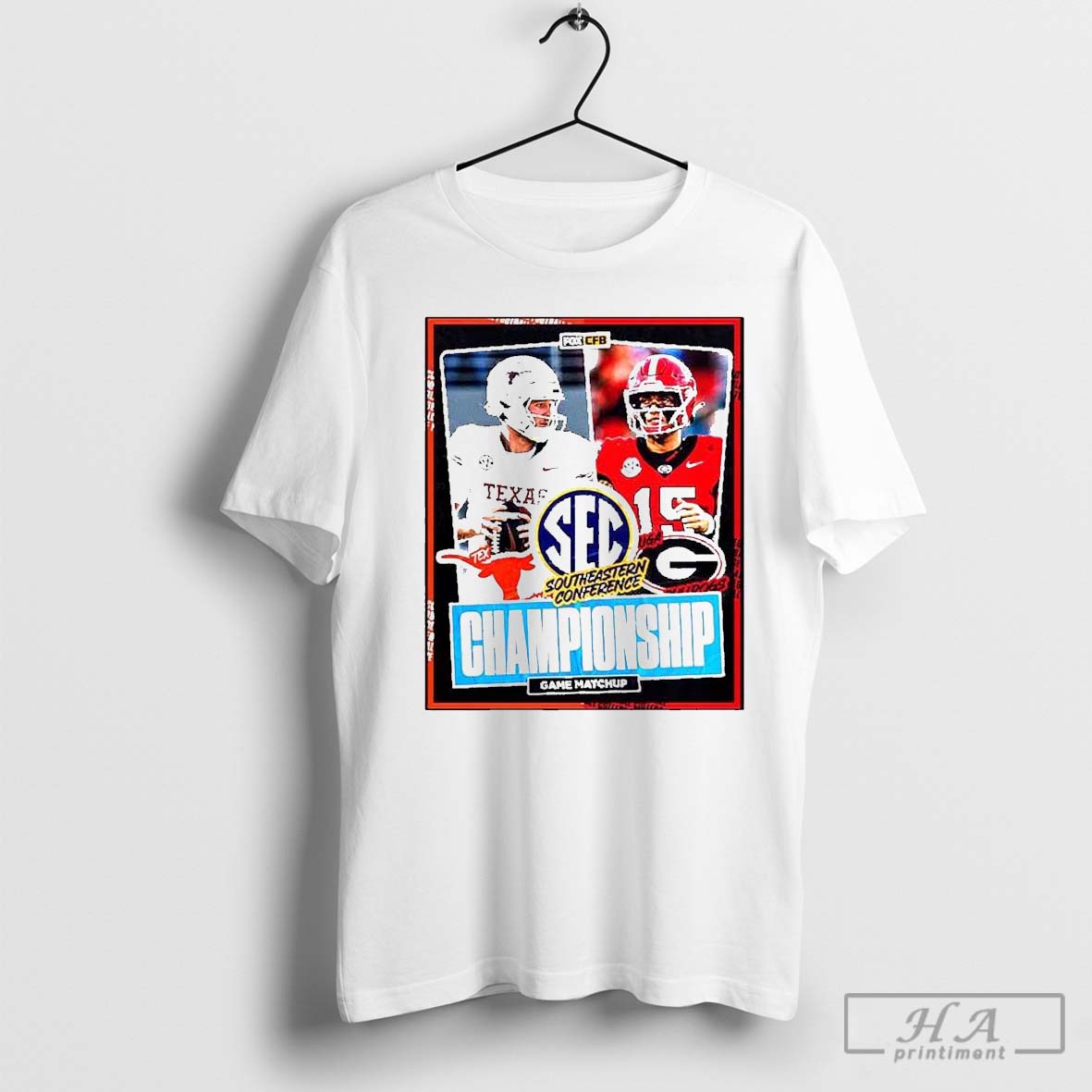 Texas Longhorns Vs Georgia Bulldogs 2024 SEC 15 Southeastern Conference Championship Game Bound Matchup NFL shirt