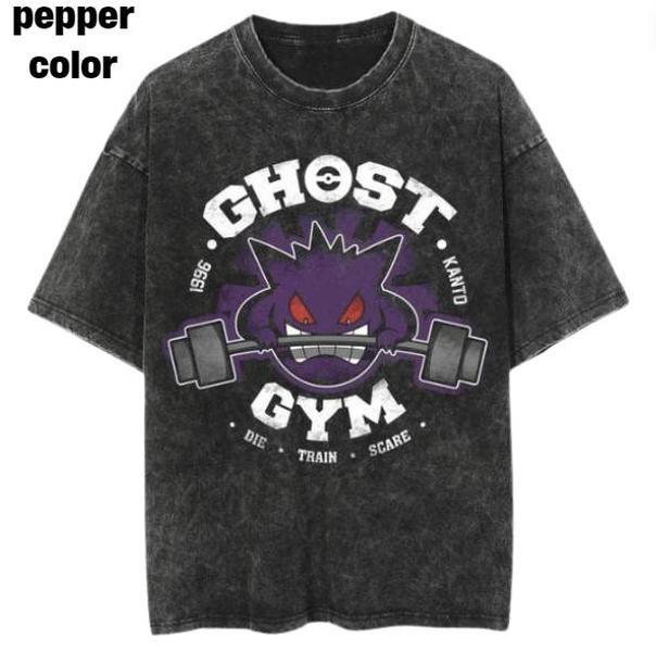 Gengar Ghost Gym Vintage Tee, Pokemon Shirt, Anime Merch, Gift for Fans, Unisex Graphic Top, Trendy Fashion for Him & Her