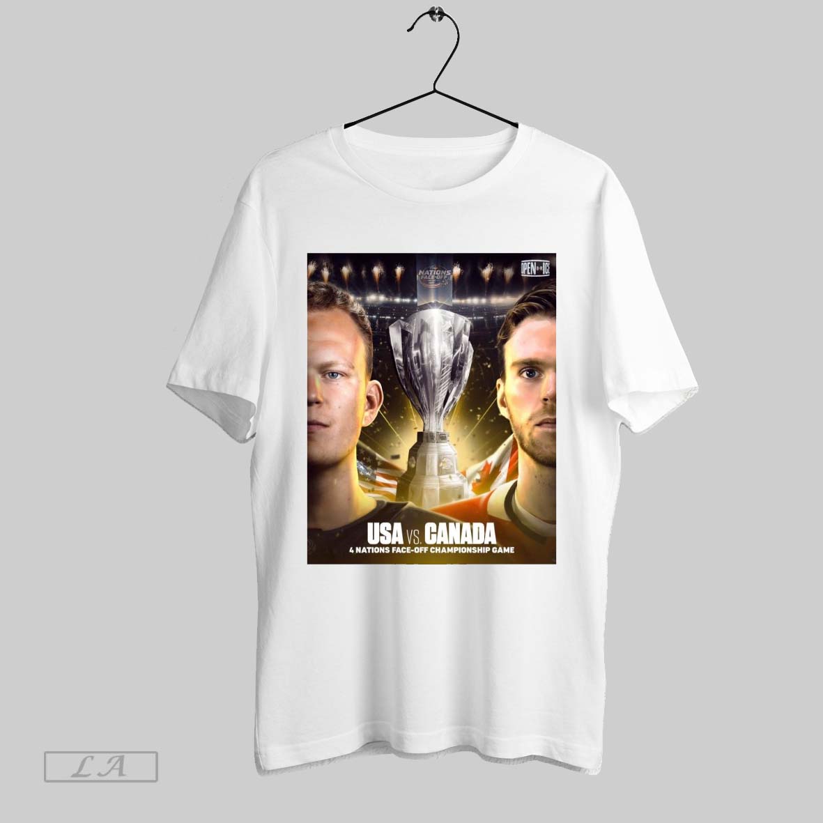Top Rematch Locked In Usa And Canada 4 Nations Face Off Championship Game Poster T Shirt