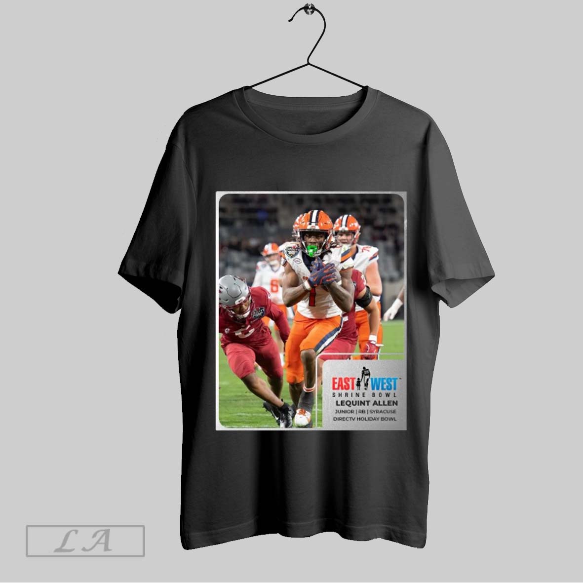 Official Poster Lequint Allen Syracuse Orange East West Shrine Bowl Junior Rb Directv Holiday Bowl T Shirt