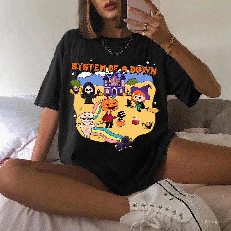 Halloween System Of A Down Shirt Scary Characters Horror Friend Tshirt