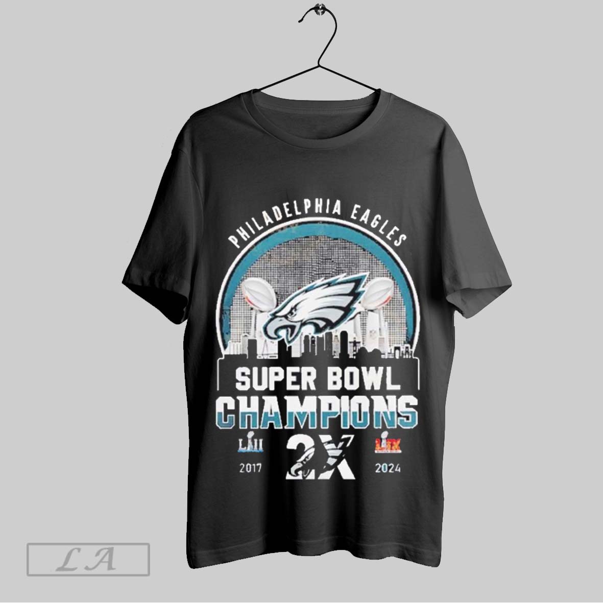 Top Philadelphia Eagles Nfl Super Bowl Champions 2x 2024 Sweatshirt T Shirt
