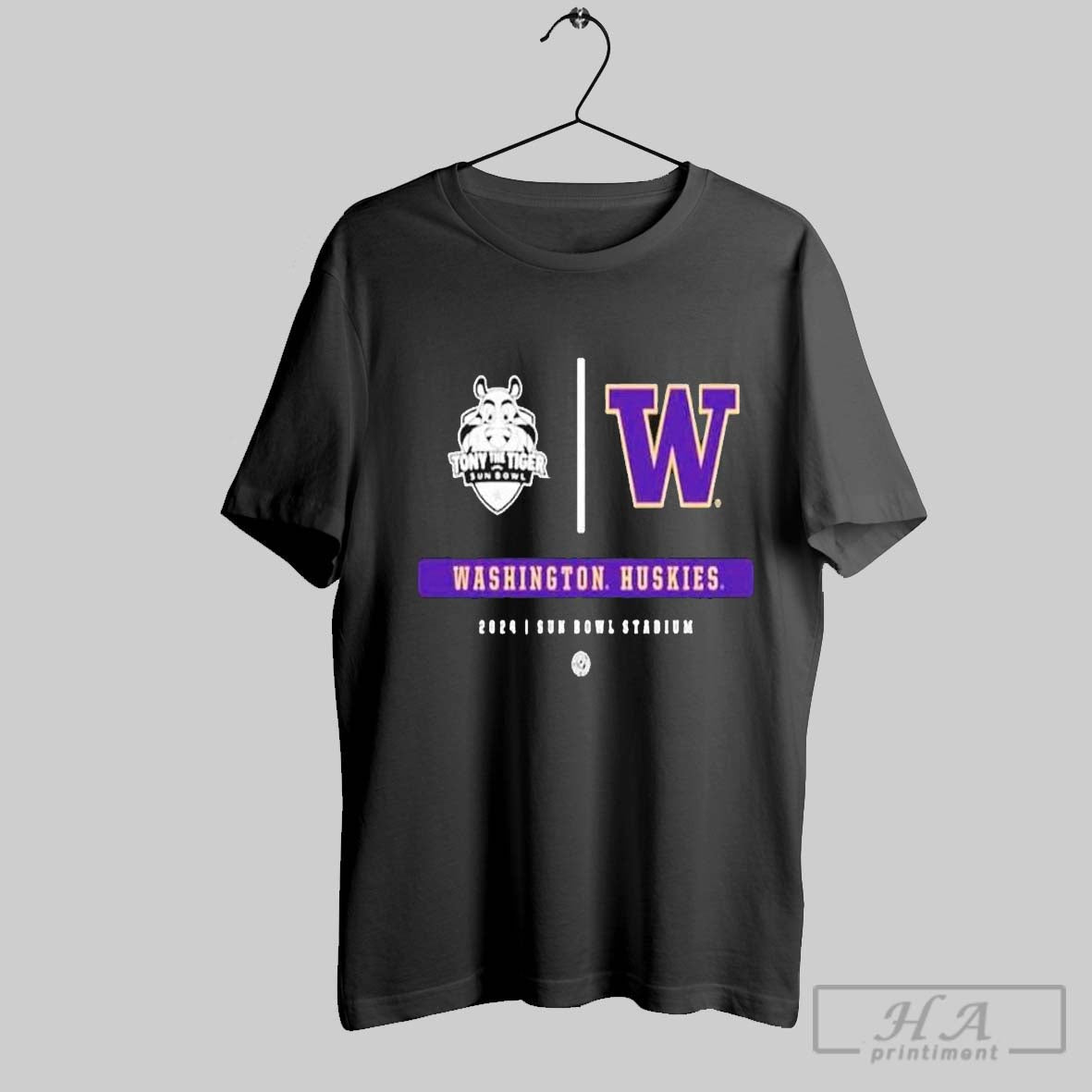 Washington Huskies Football Tony The Tiger Sun Bowl Champions 2024 At Sun Bowl Stadium Ncaaf Bowl Games Season 2024 2025 T Shirts