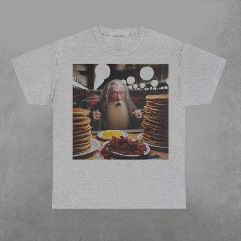 Gandaff Eating Shirt, Gandaff Shirt, LOTR Lord Of The Ring Sweatshirt, Movie Graphic Shirt Classic Fabric Top