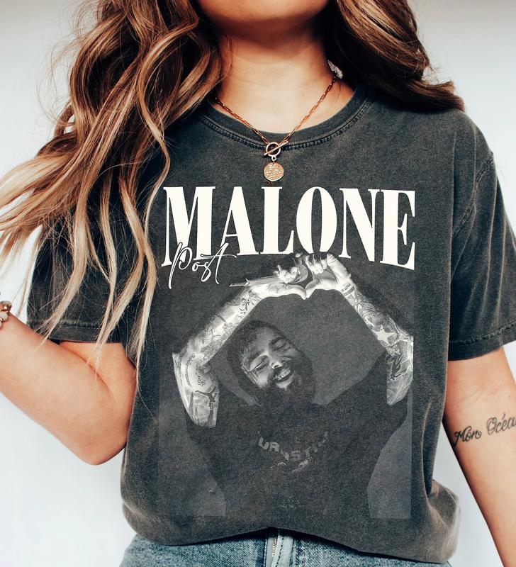 Post Malone Rap Music Shirt, Austin Album Rap 90s Tee Black T-shirt
