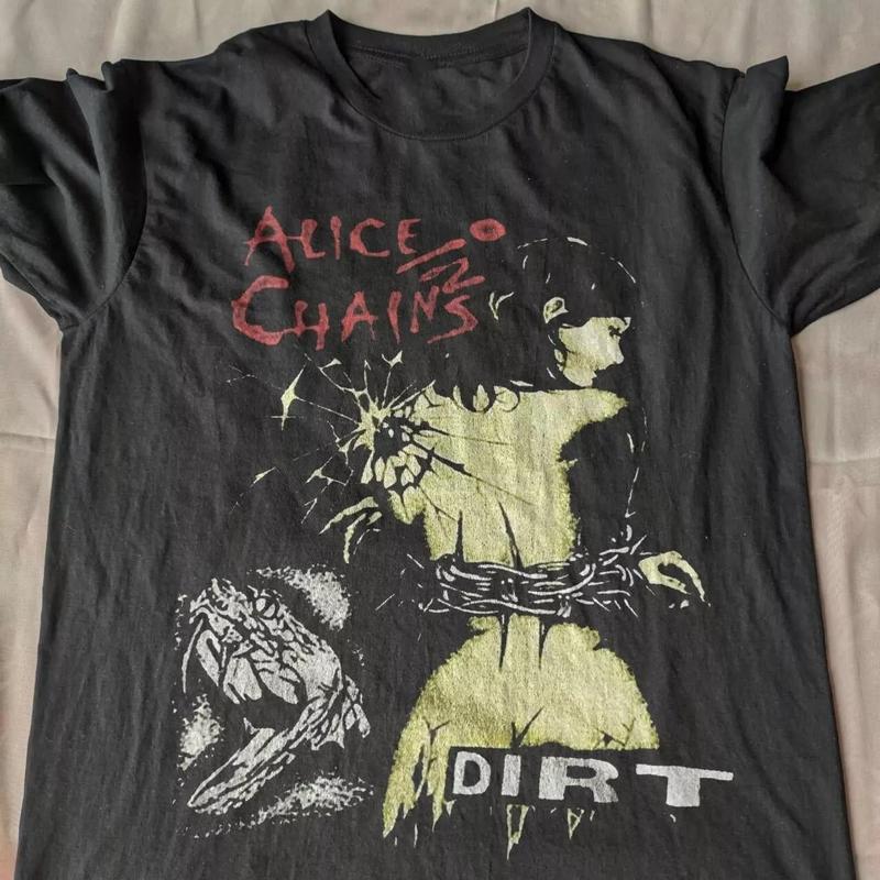 Alice In Chains Dirt Album Tour Cotton Gift For Fan S to 5XL T-shirt, Rock Band Tee, Old School Band Tee, Comfort Colors, Vintage Graphic Tee, Music T