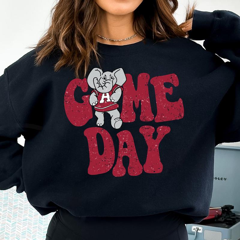 Alabama Crimson Tide Vintage College Game Day Football NCAA Sweatshirt, Vintage Sweatshirt NCAA, Classic Sport Sweatshirt, Gifts For Football Fan Spor