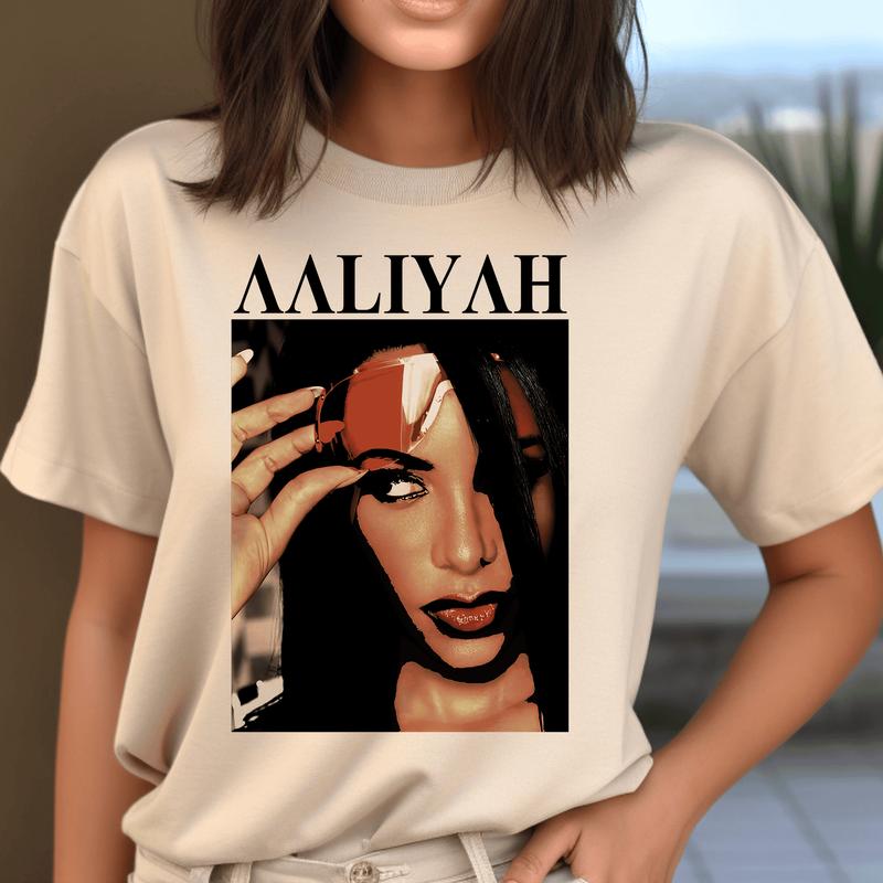 AALIYAH TSHIRT, Aaliyah Tee, Aaliyah Princess Of R&B Hiphop RnB Rapper T-Shirt For Men And Women