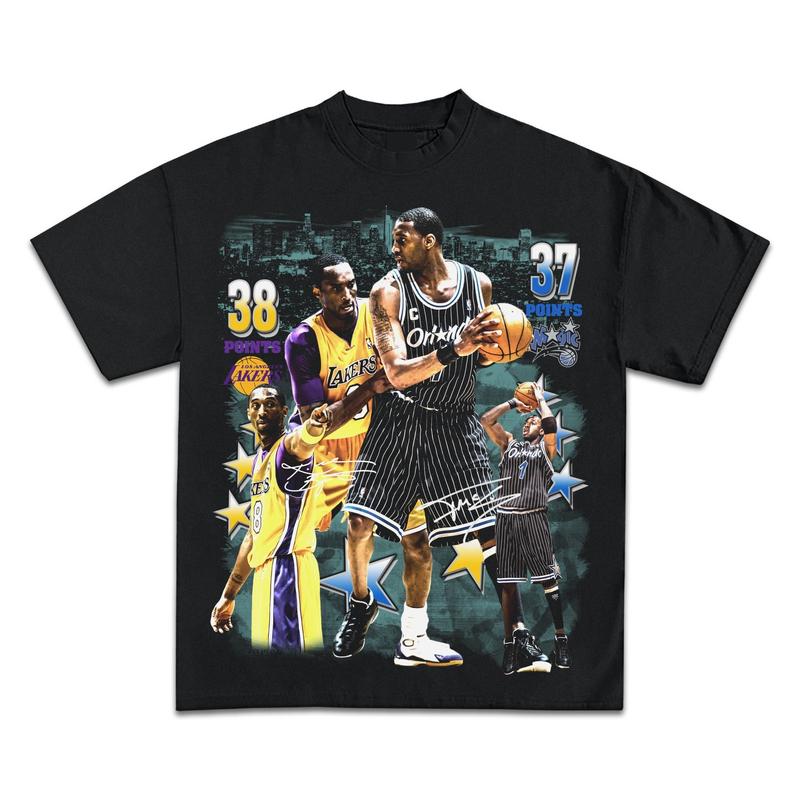 2004 KOBE BRYANT VS TRACY MCGRADY GRAPHIC T-SHIRT
