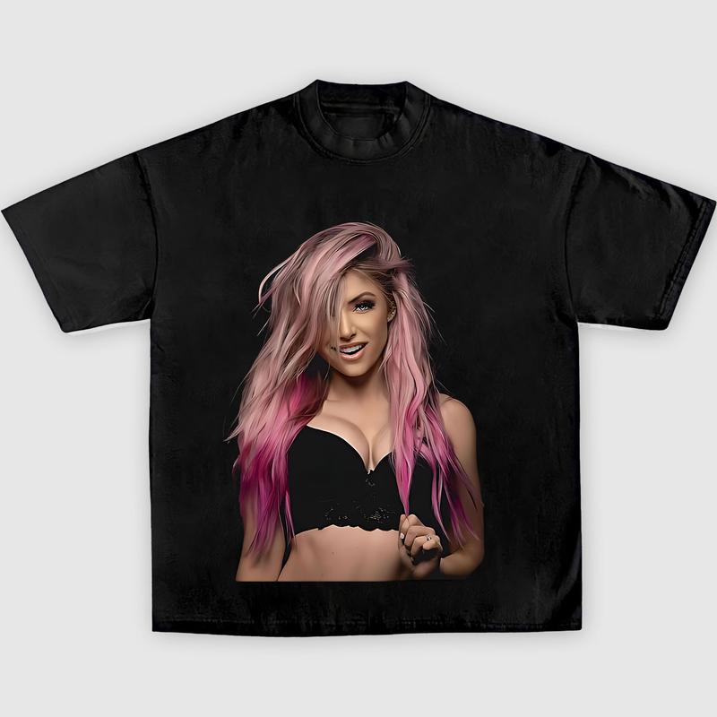 ALEXA BLISS V2 TEE, Wrestling Tee, WWE Tee, Wrestling Gift, Sports Shirt, Workout T-shirt, Gift for Him Gift For Her Hoodie Sweatshirt Streetwear