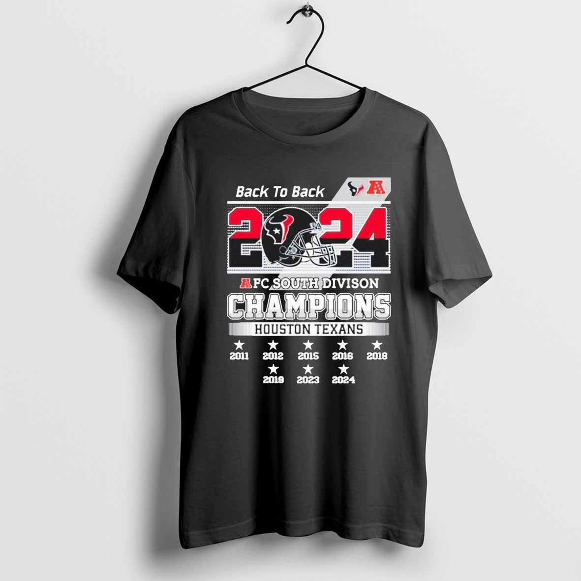 Texans 2024 Afc South Division Champions T Shirt