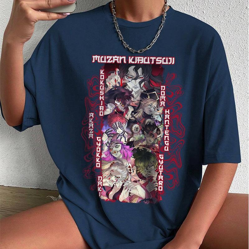 Upper Moon Demon Team Shirt, The Twelve Kizuki Sweatshirt Hoodie,Demon Slayer t-shirt, Kimetsu no Yaiba Shirt, Anime sweatshirt hoodie, Anime lover t-