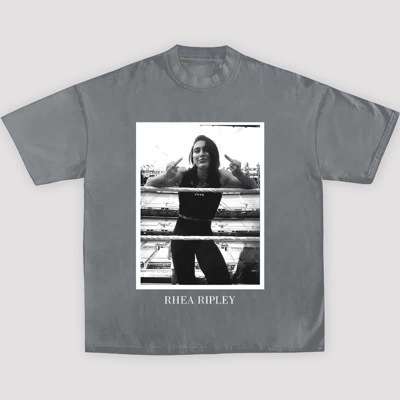 2024 RHEA RIPLEY V2 TEE, Wrestling Tee, WWE Tee, Wrestling Gift, Sports Shirt, Workout T-shirt Streetwear Crewneck Clothing