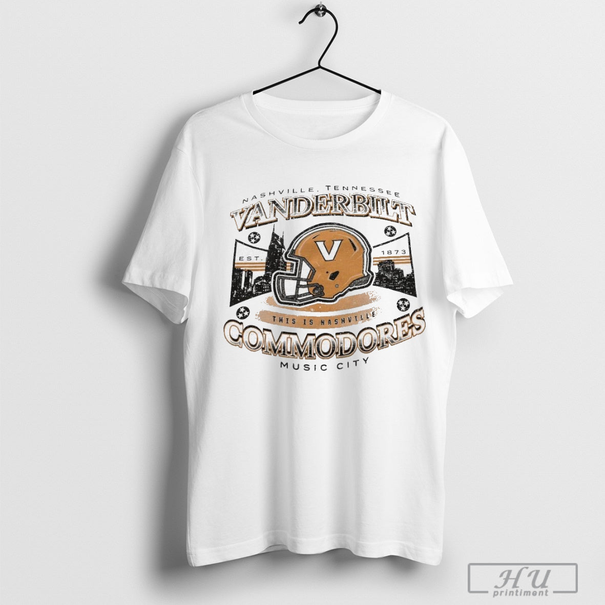 Vanderbilt Commodores Football This Is Nashville Music City Nashville Tennessee Est 1873 Vintage T-shirt