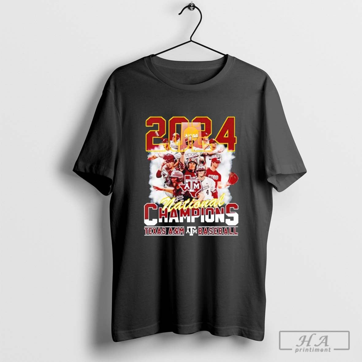 Texas A&amp;M baseball national champions 2024 T-shirt