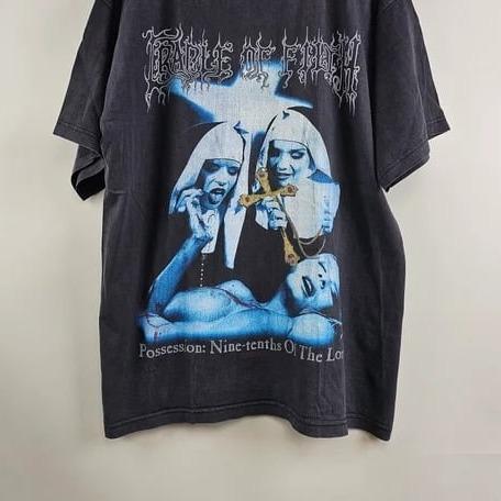 1998 Cradle of Filth Decadence is a virtue T-Shirt Cotton Fabric