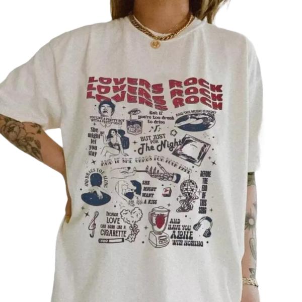 TV Girl French Exit TShirt, Lovers Rock white Shirt, Graphic Tee Cotton Unisex T-Shirt