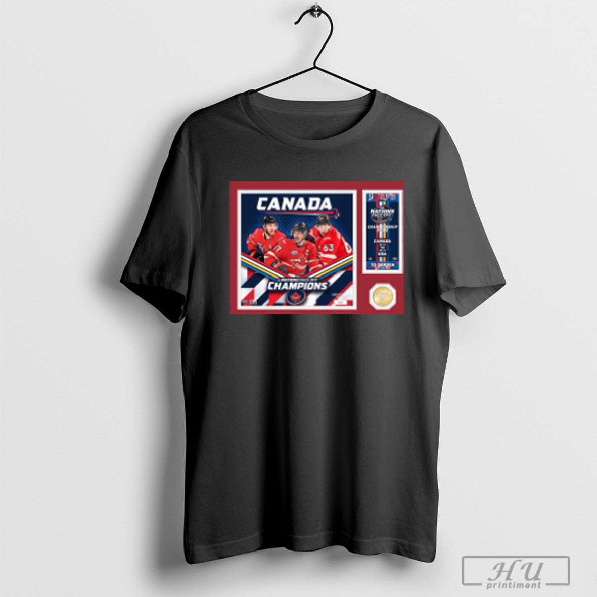 Trendy Canada Highland Mint 2025 4 Nations Face Off Champions Bronze Coin Ticket Photo Mint Shirt