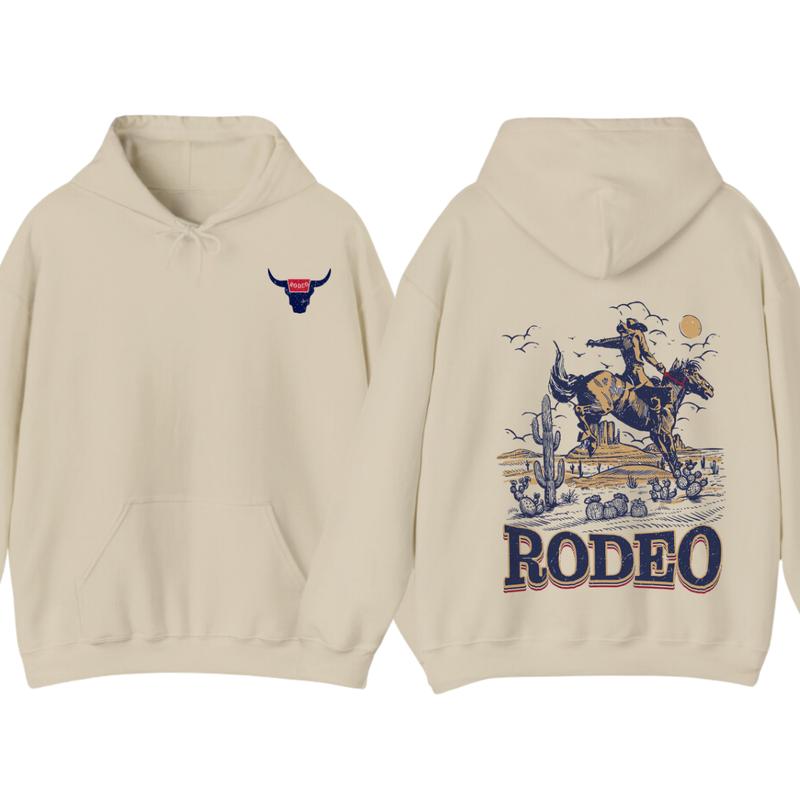 Western Coowboy Shirt, Rodeoo Hoodie, Vintage 90s Graphic Western Hoodie