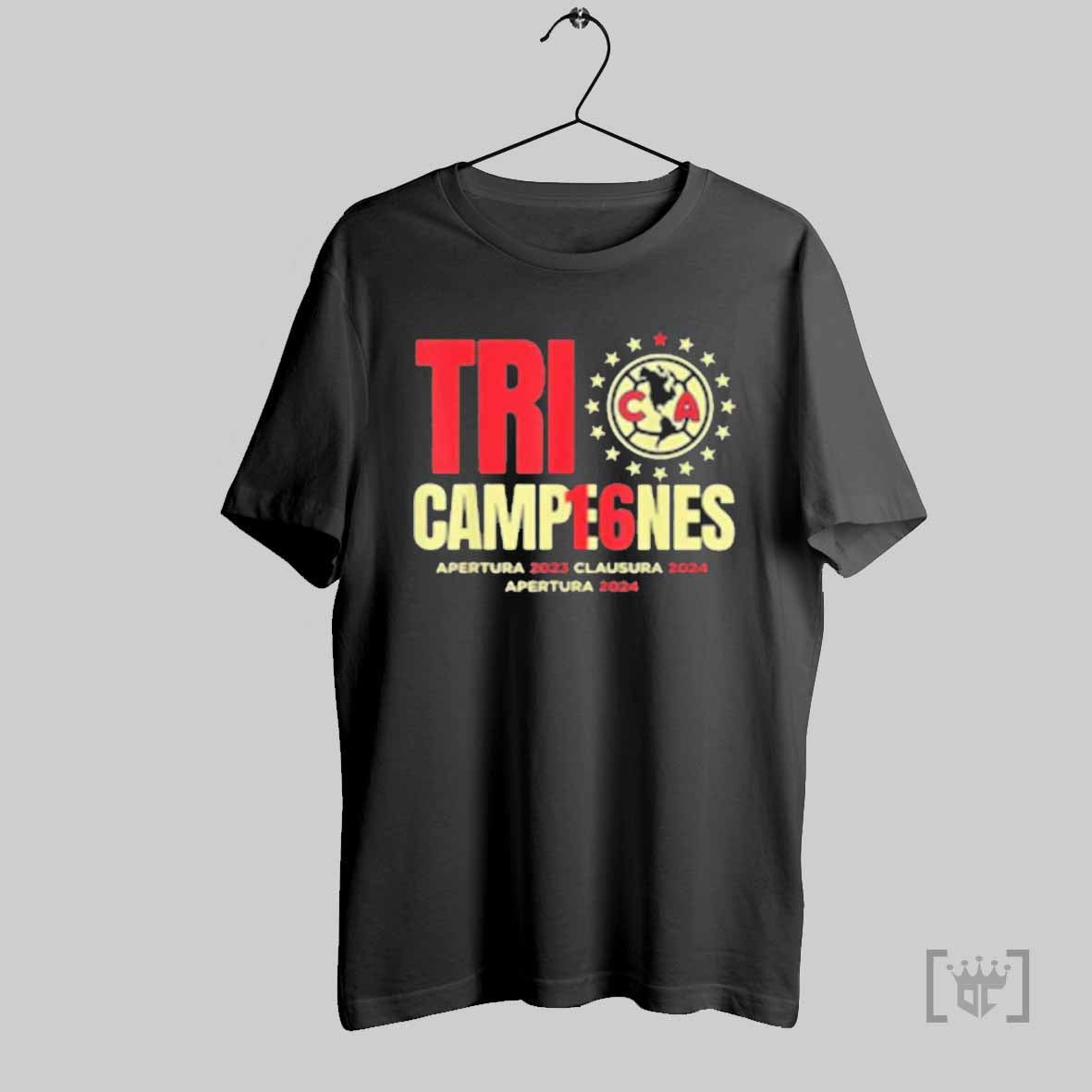 Top Club America Tri Champions Apertura 2024 T Shirt
