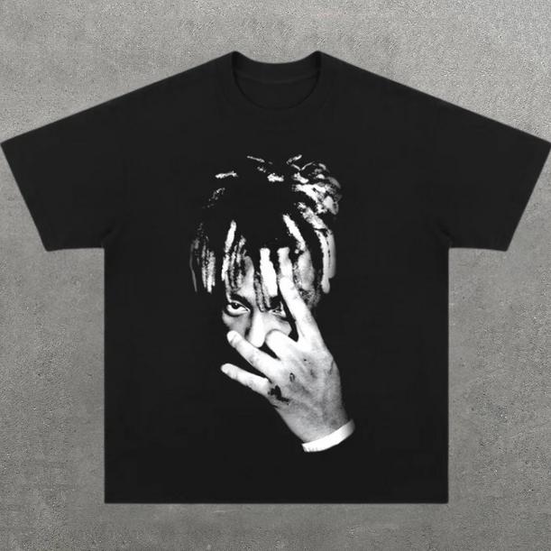 JUICE Style WRLD T-Shirt, Music Rap Tee, Pop, Hip Hop, R&B, Y2k, Unisex T-Shirt, Gift For Men Women Womenswear Menswear Top Streetwear