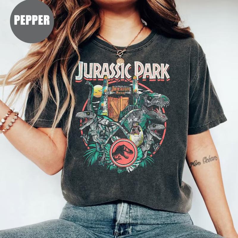 Vintage Jurassic Park Shirt, Dinosaur Shirt, Jurassic World Birthday Shirt, Jurassic World Dinosaur Raptor, Isla Nublar 1993 Jurassic Tour, Movie Shir