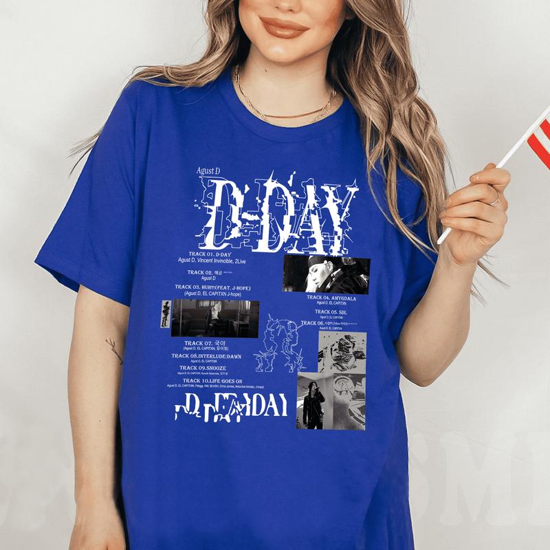 Agustss D T-Shirt, D Day Album Tracklist Shirts, Agustss D World Tour Tees, Suga On Tour 2023 shirt, Agustss D Tee, shirts For Men, Women
