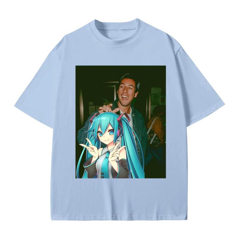 Hatsune Miku Anime tee, Grown Ups Sandler tshirt, Sandler Happy Gilmore Tee Cotton Menswear