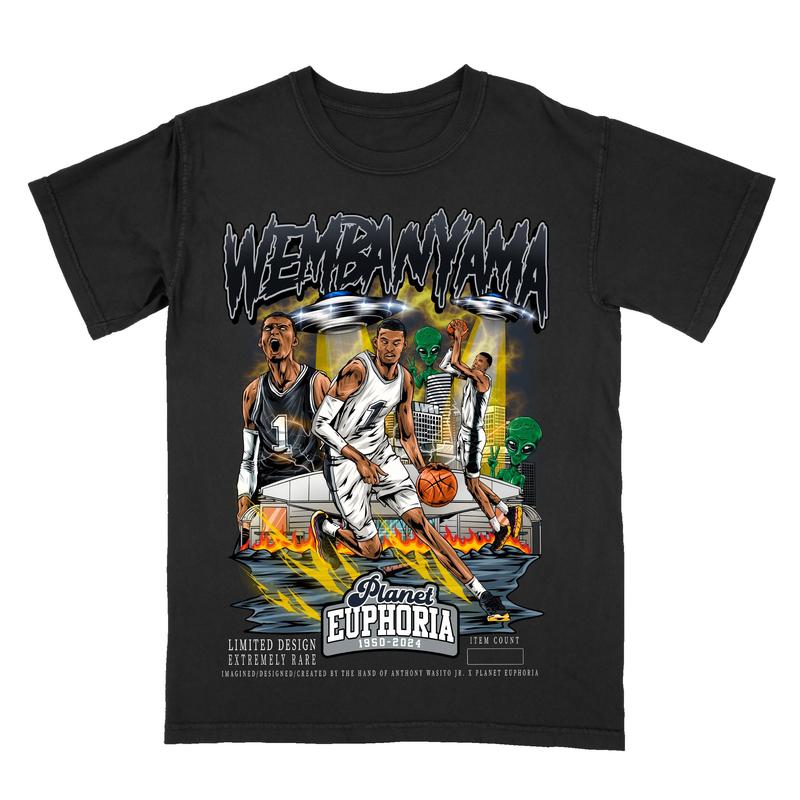 Victor Wembanyama Euphoria Planet Shirt, Basketball Shirt, Graphic T-shirt ,Gift For Women, Gift For Men, Fall tee Crewneck Clothing