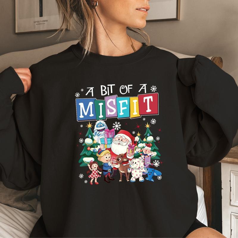 Rudolph The Red Nosed Reindeer Christmas Sweatshirt, Rudolph Xmas Shirt, Vintage Christmas Movie Shirt