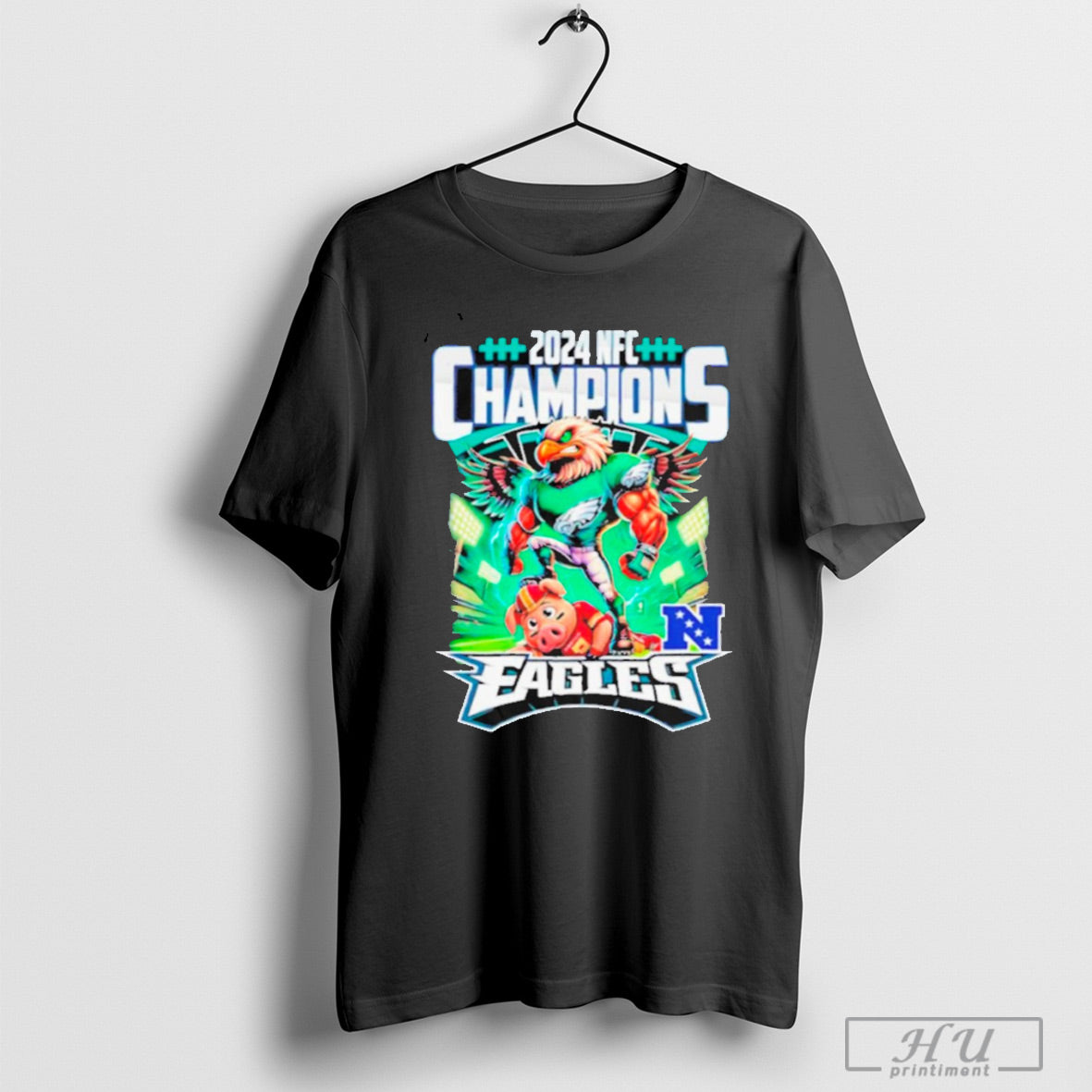 Trendy 2024 Nfc Champions Philadelphia Eagles Championship T Shirt Sweatshirt Poster
