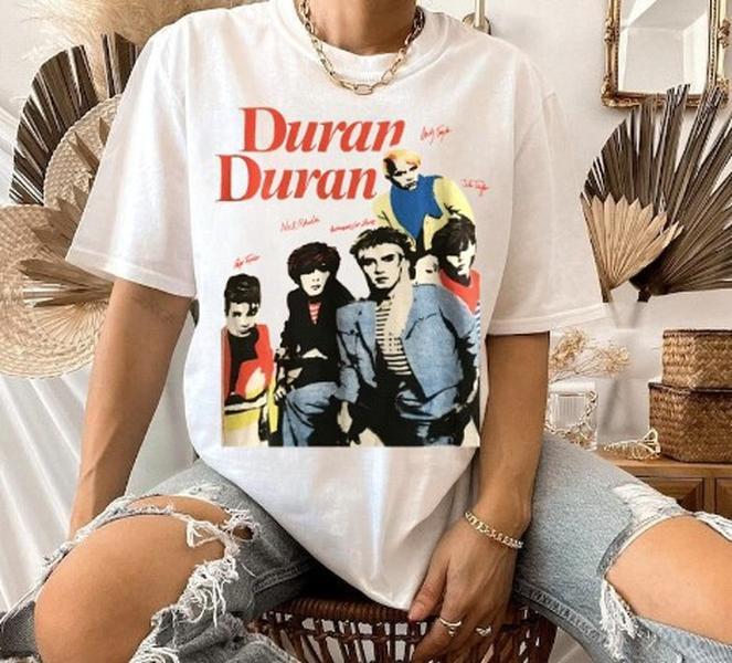 Vintage Duran Duran Music Band Graphic T shirt Cool Style