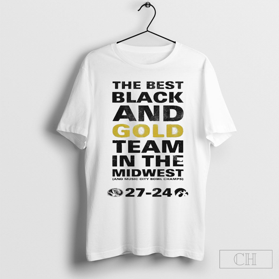 Official Missouri Tigers Is The Best Black And Gold Team In The West And 2024 Music City Bowl Champions Shirt
