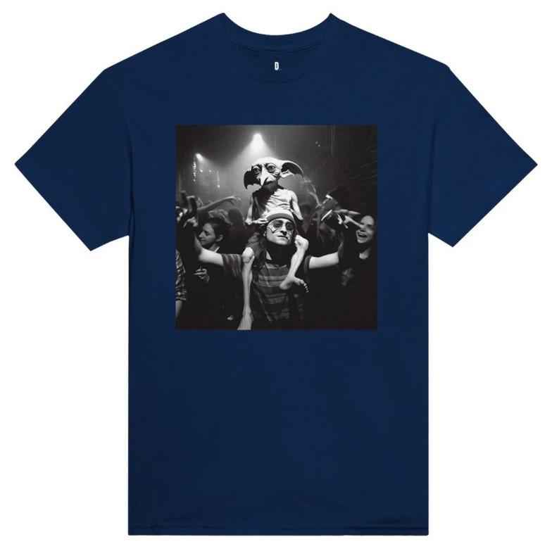 Harry Potter and Dobby Shirt, Harry Potter Funny Tee, Funny Meme Shirt, Vintage Style Shirt, Walter White Shirt, Movie Parody Shirt Round Neck Casual