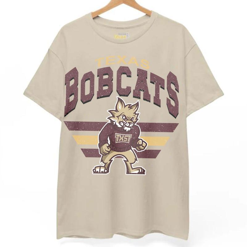 36. Texas State Bobcats Vintage NCAA Sweatshirt, University Sports Team Apparel, Classic Hoodie Gear for Fans
