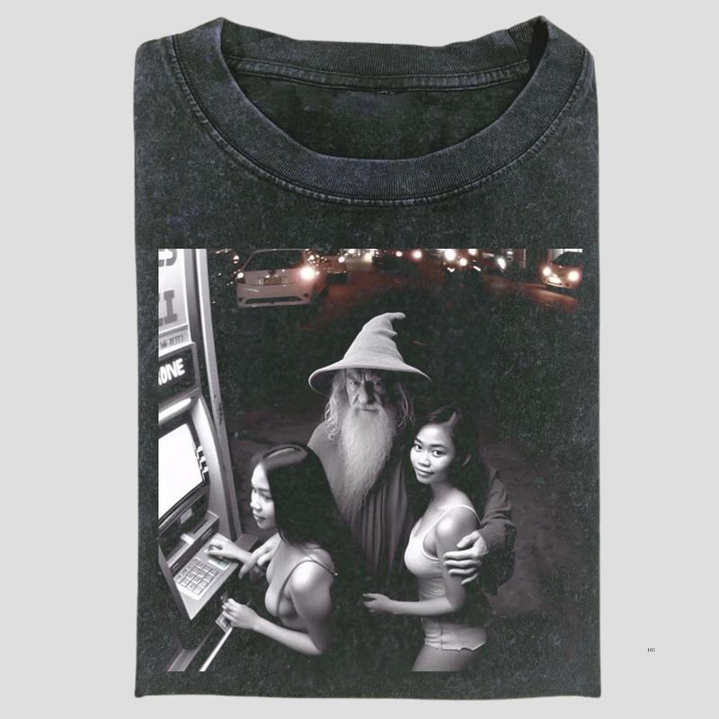 Lord Of The Rings Shirt, Gandalf Vintage Tee, Gandalf And Women Shirt, Movie Shirt, Funny Graphic Tee, Meme Shirts, Unisex T-Shirt, The Lofd Of The Ri