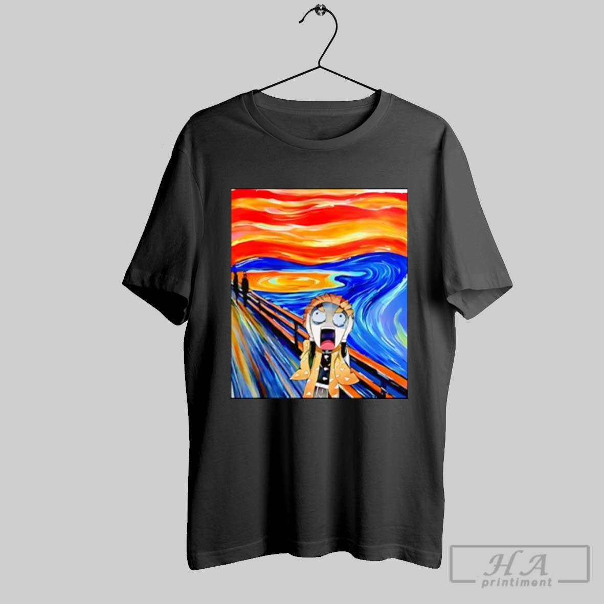 Zenitsu Scream Demon Slayer Anime Shirt