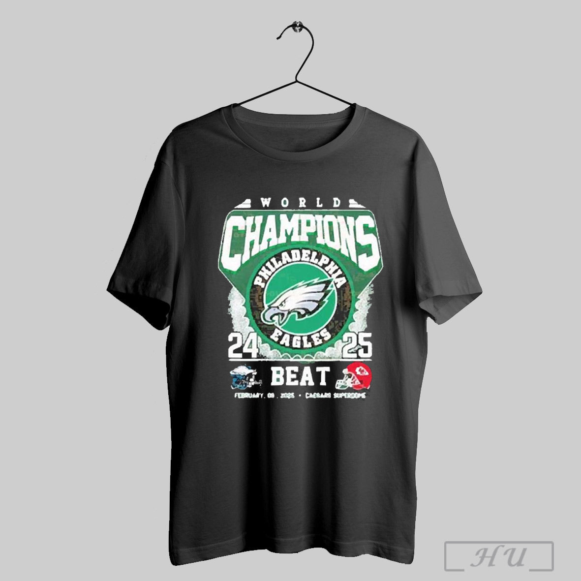 Trendy Top Philadelphia Eagles Beat Kansas City Chiefs World Champions Nfl 2024 2025 Feb 09 2025 Shirts Sweatshirt