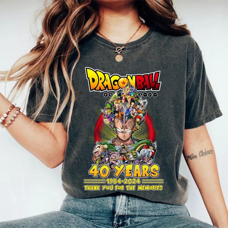 40 Years 1984 – 2024 Dragon Ball Daima Akira Toriyama Signature Thank You For The Memories Shirt, 40 years anime T-shirt, Akira Toriyama, Goku Sweatsh