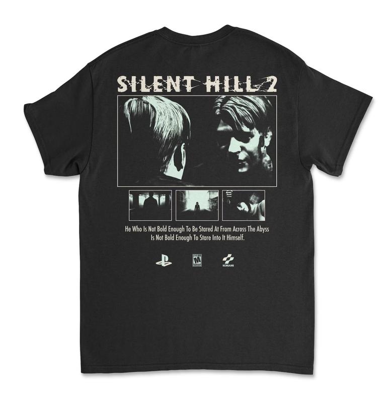 Silent Hill 2 Black T-Shirt Tee Horror Survival Retro Gaming Konami Top Womenswear Menswear Top Man Tshirt Human Streetwear Crewneck Round Neck T-Shir