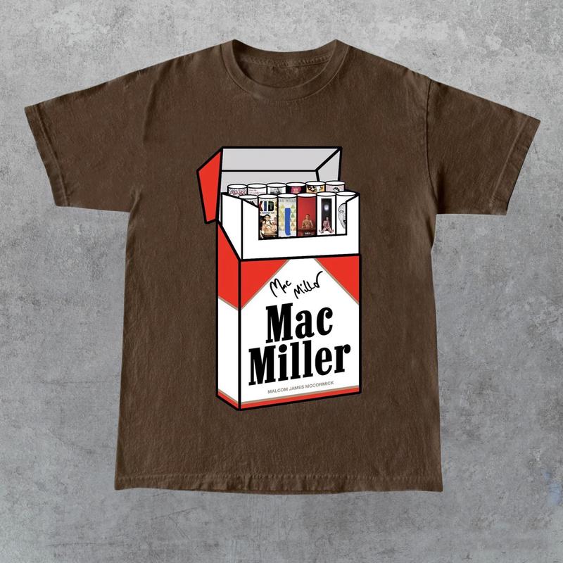 Mac Miller T-shirt, Vintage T-shirt, Music T-shirt, Mac M Swimming Shirt, Full Color, For Men, For Women