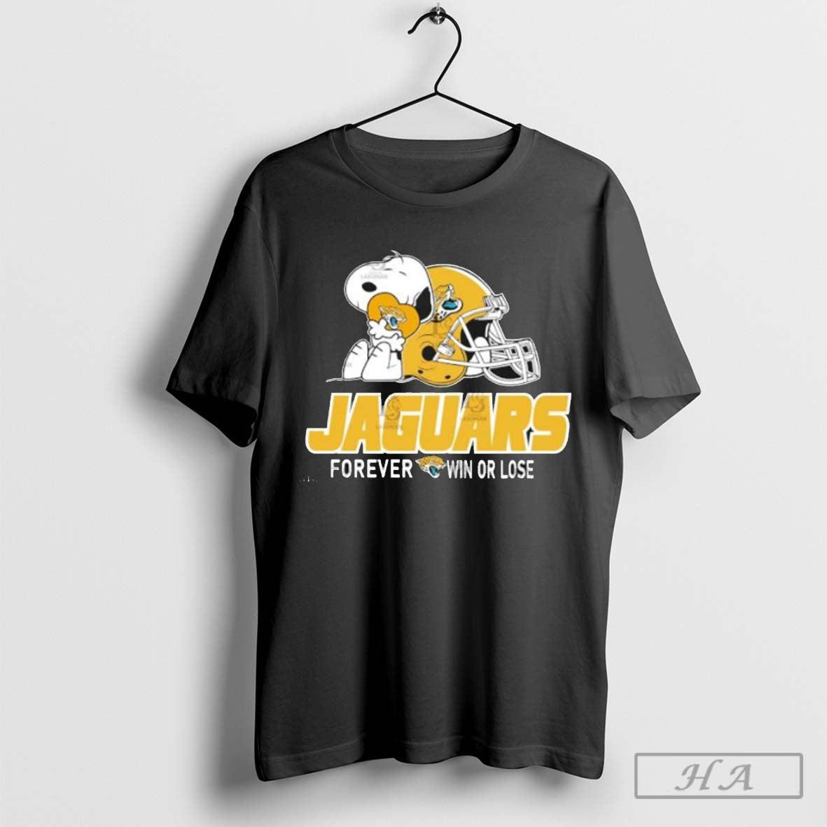 The Peanuts Movie Snoopy X Jacksonville Jaguars Forever Win Or Lose Shirt