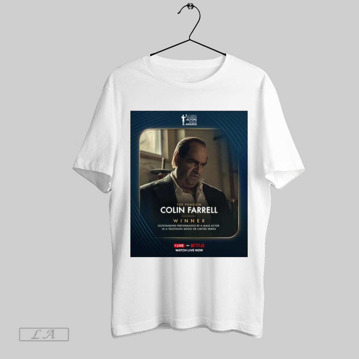 Original Poster The Penguin Colin Farrell Winner Outstanding Performance By A Male Actor In A Television Movie T Shirt Sweatshirt Hoodie Shirt