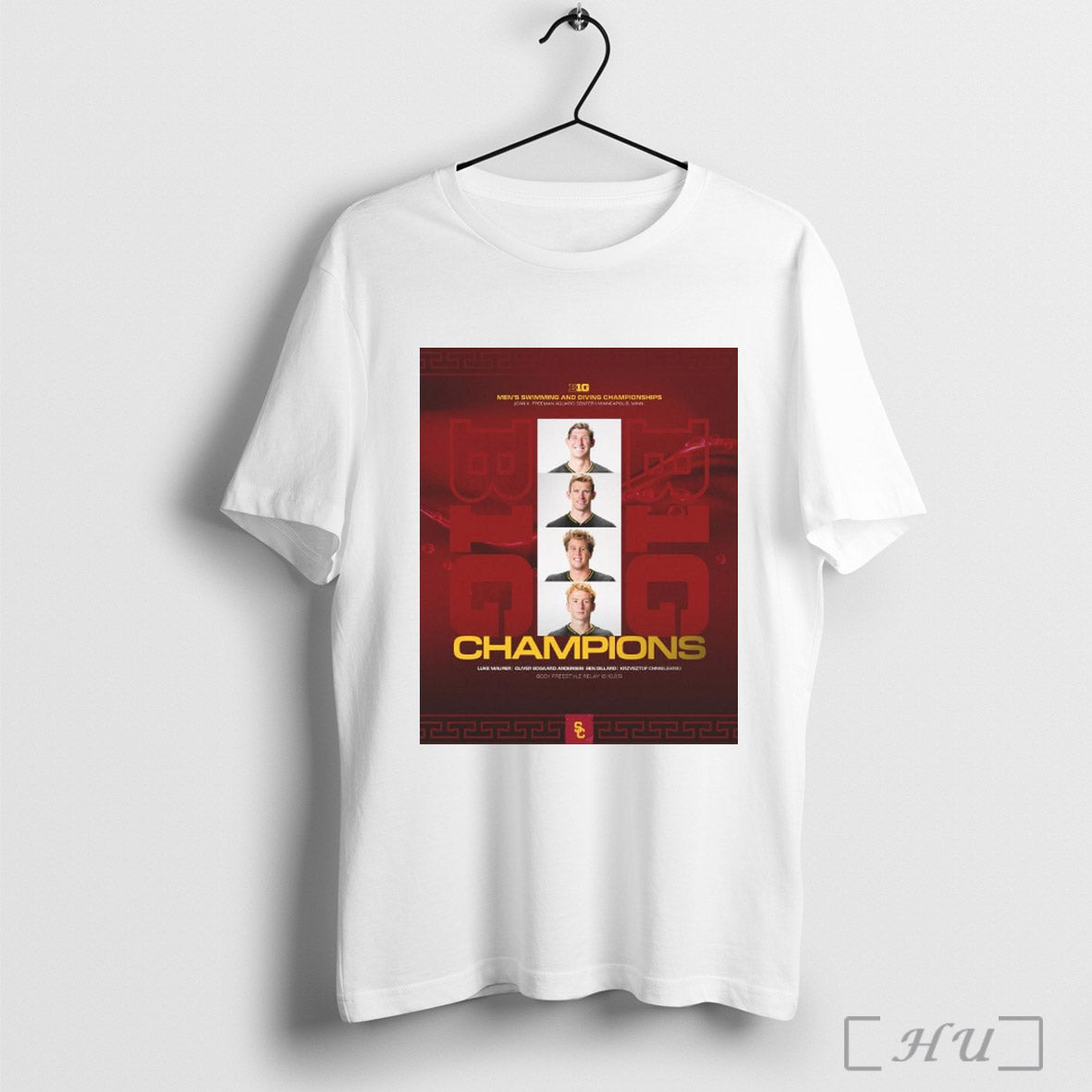 Trendy Usc Mens Swimming And Diving Championships Luke Maurer Oliver Sogaard Andersen Ben Dillard Krzysztof Chmielewski Poster Shirt Sweatshirt