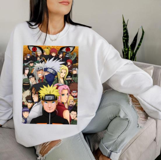 Narut0 Shjppuden full character Shirt, anime sweatshirt, Narut0 Shjppuden shirt